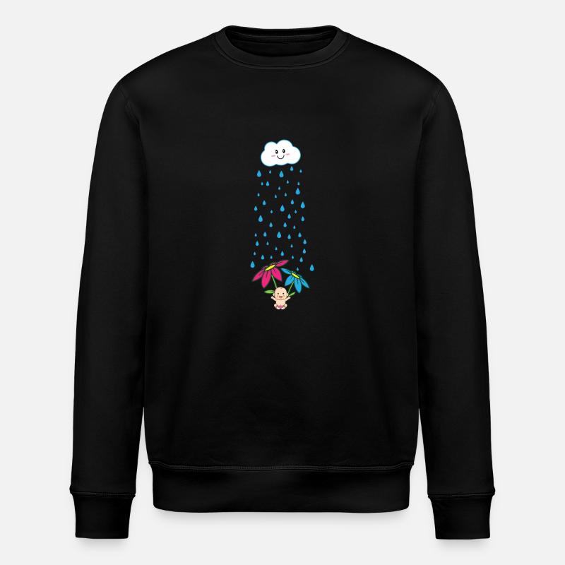 Shirt de maternité douce - Sweat bio ROLLER Stanley/Stella Unisexe - noir
