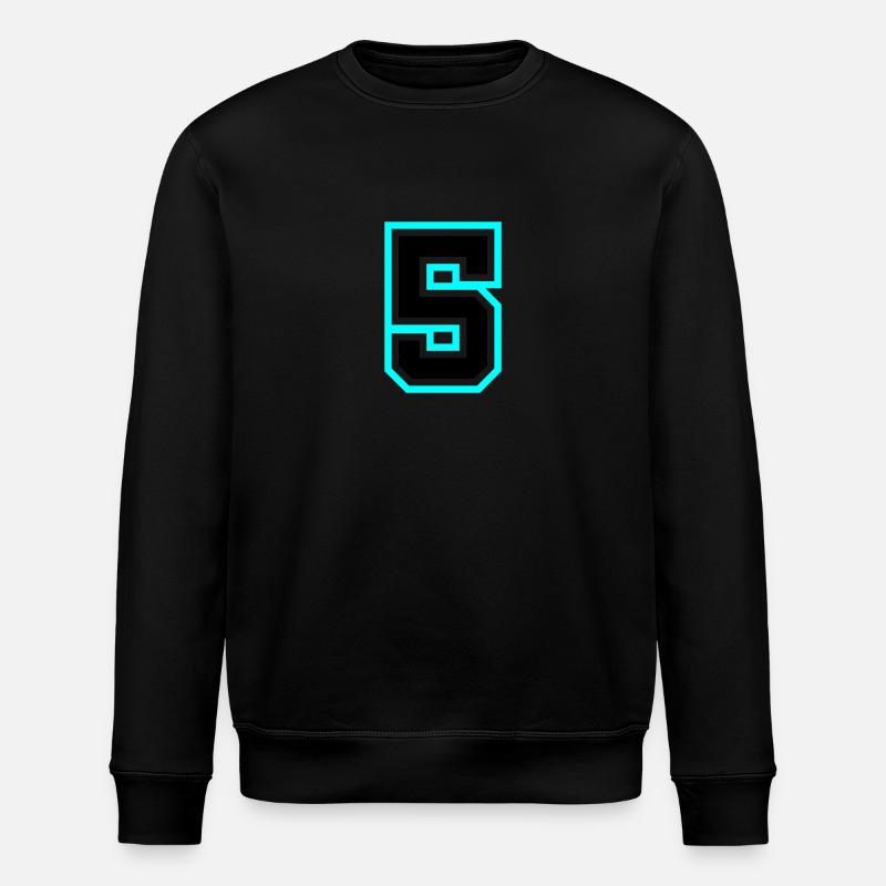 Symbole à 5 chiffres - Sweat bio ROLLER Stanley/Stella Unisexe - noir
