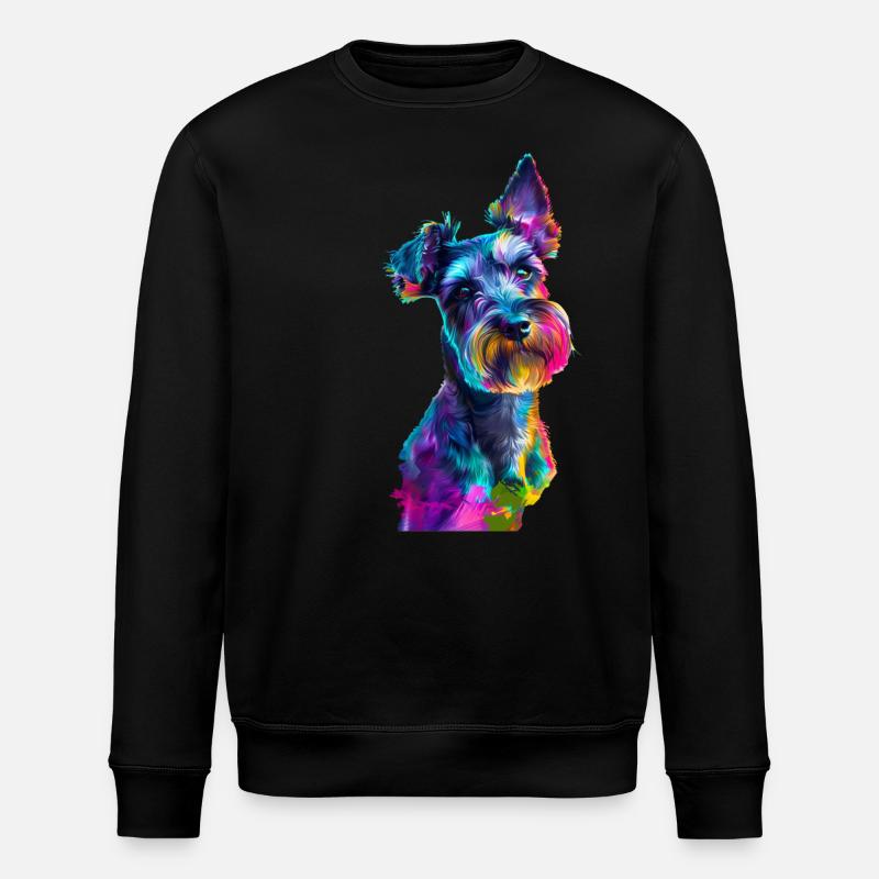 Zwergschnauzer - Stanley/Stella Unisex Bio-Sweatshirt ROLLER - Schwarz