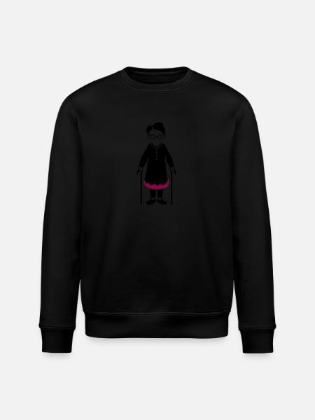 Oma Dame - Stanley/Stella Unisex Bio-Sweatshirt ROLLER - Schwarz