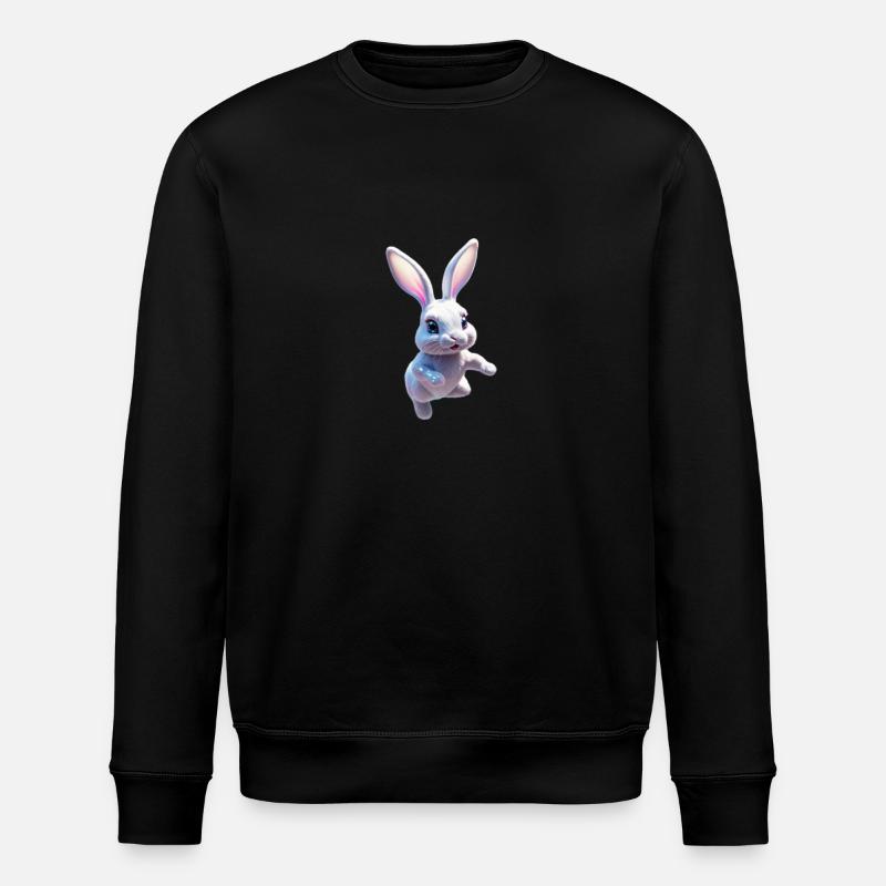 Rabbit Cuty - Stanley/Stella Unisex Bio-Sweatshirt ROLLER - Schwarz