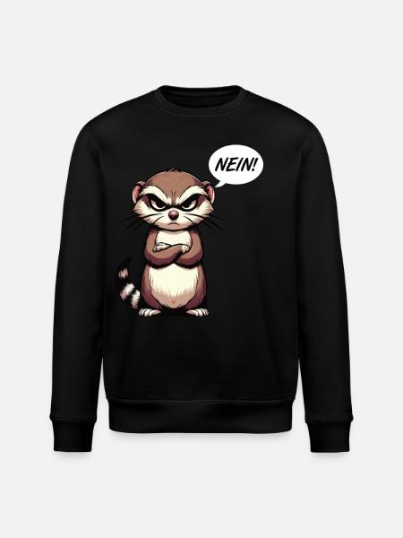 Nein Frettchen Frettchenhalter Frettchenbesitzer - Stanley/Stella Unisex Bio-Sweatshirt ROLLER - Schwarz