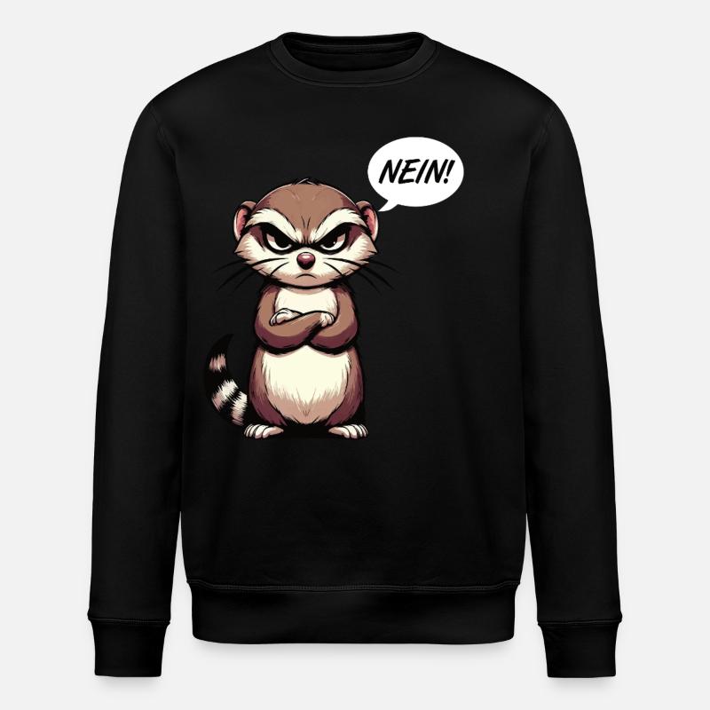 Nein Frettchen Frettchenhalter Frettchenbesitzer - Stanley/Stella Unisex Bio-Sweatshirt ROLLER - Schwarz
