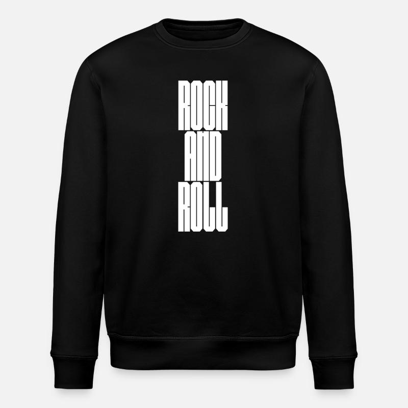 Rock and Roll Bold typografi - Stanley/Stella økologisk unisex-sweatshirt ROLLER - sort