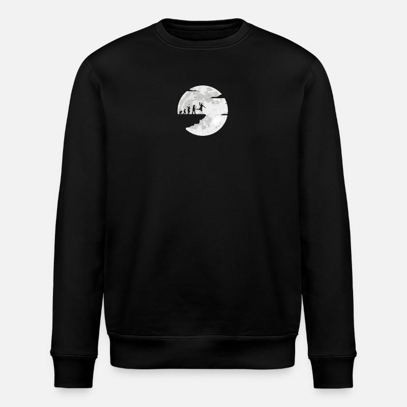 Moon Evolution Celebration - Stanley/Stella ROLLER Unisex Organic Sweatshirt - black