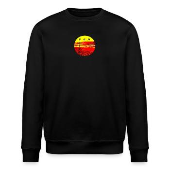 SunShine Fire Sunset Summer Sun Fire - Stanley/Stella ROLLER Unisex Organic Sweatshirt - black - Front - Nik (191cm)