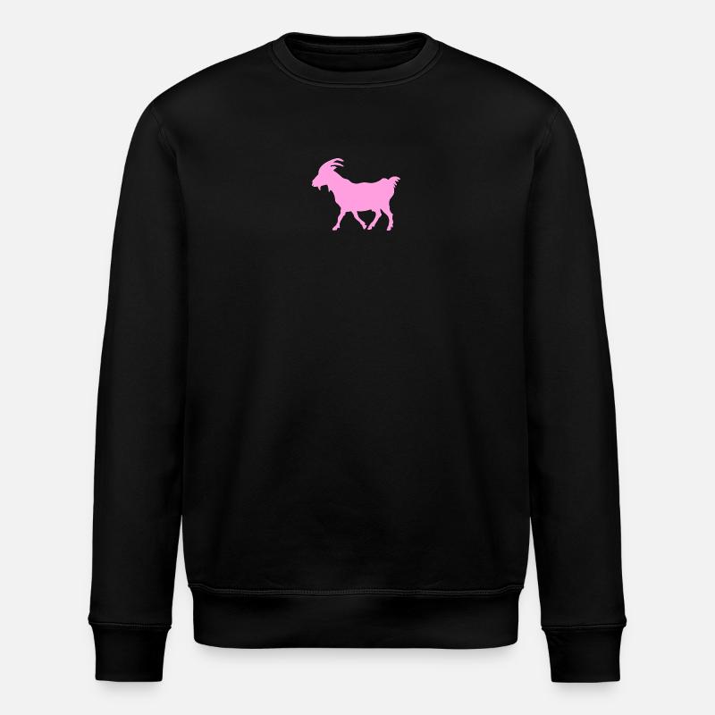 Ziege rosa G.O.A.T. - Stanley/Stella Unisex Bio-Sweatshirt ROLLER - Schwarz