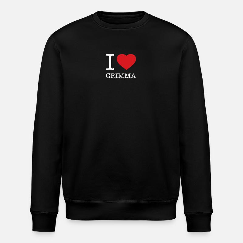 I LOVE GRIMMA - Stanley/Stella Unisex Bio-Sweatshirt ROLLER - Schwarz