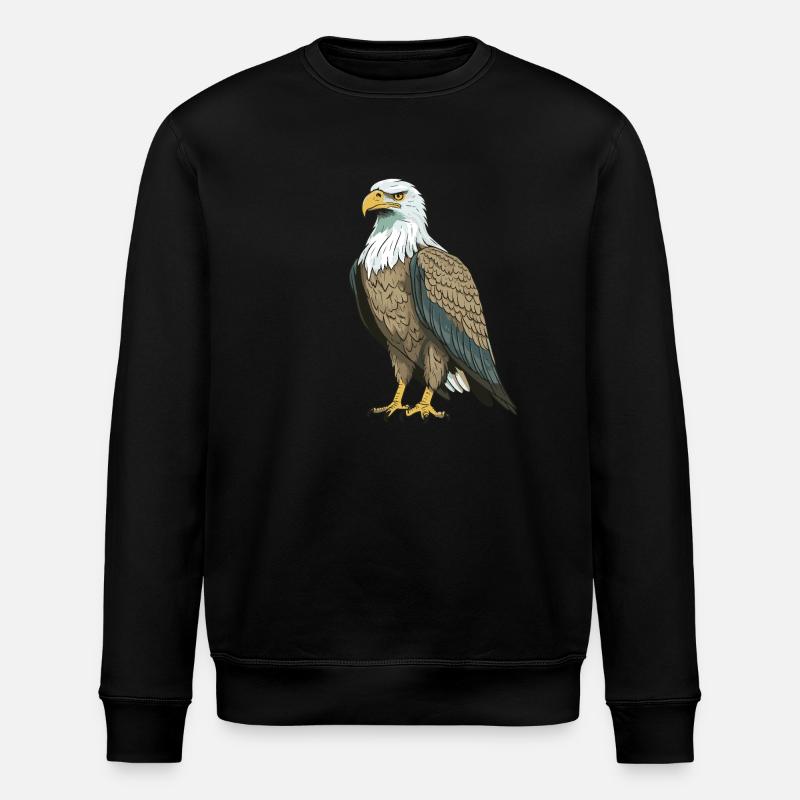 Adler Tier - Stanley/Stella Unisex Bio-Sweatshirt ROLLER - Schwarz