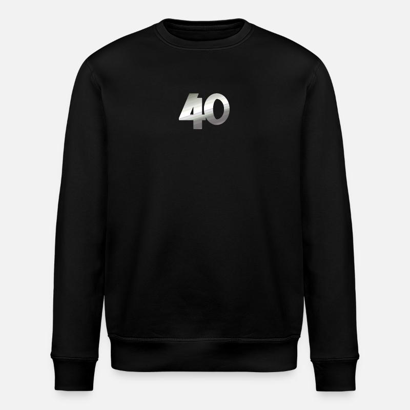 geschenk, 40 metallisch - Stanley/Stella Unisex Bio-Sweatshirt ROLLER - Schwarz