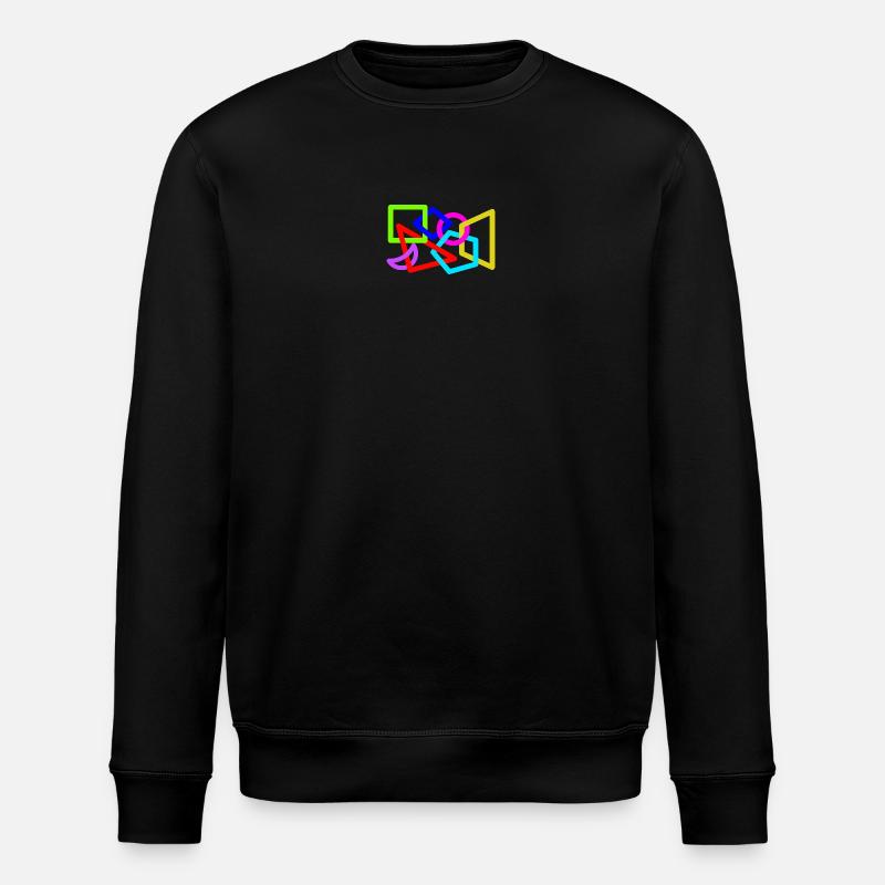 Formes néon entrelacées - Sweat bio ROLLER Stanley/Stella Unisexe - noir