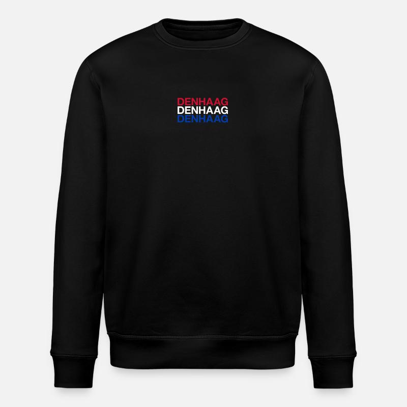 DEN HAAG Netherlands Netherlands Flag - Stanley/Stella ROLLER Unisex Organic Sweatshirt - black