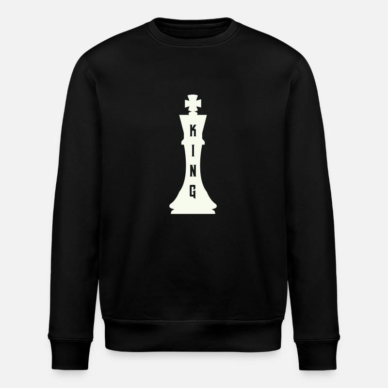 Chess piece king - Stanley/Stella ROLLER Unisex Organic Sweatshirt - black