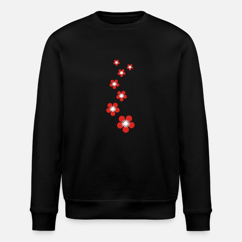 kirschblüten - Stanley/Stella Unisex Bio-Sweatshirt ROLLER - Schwarz