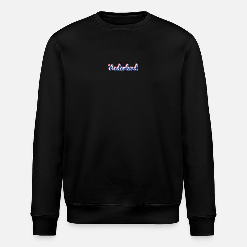 Nederland Script Flagfarben - Stanley/Stella Unisex Bio-Sweatshirt ROLLER - Schwarz