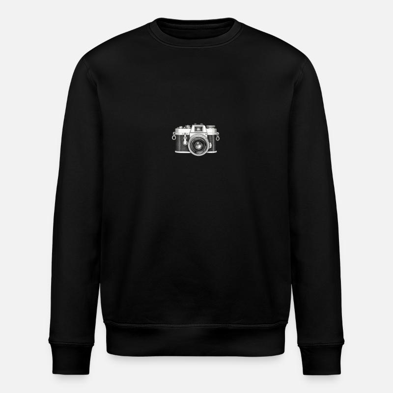 Retro Camera - Stanley/Stella ROLLER Unisex Organic Sweatshirt - black