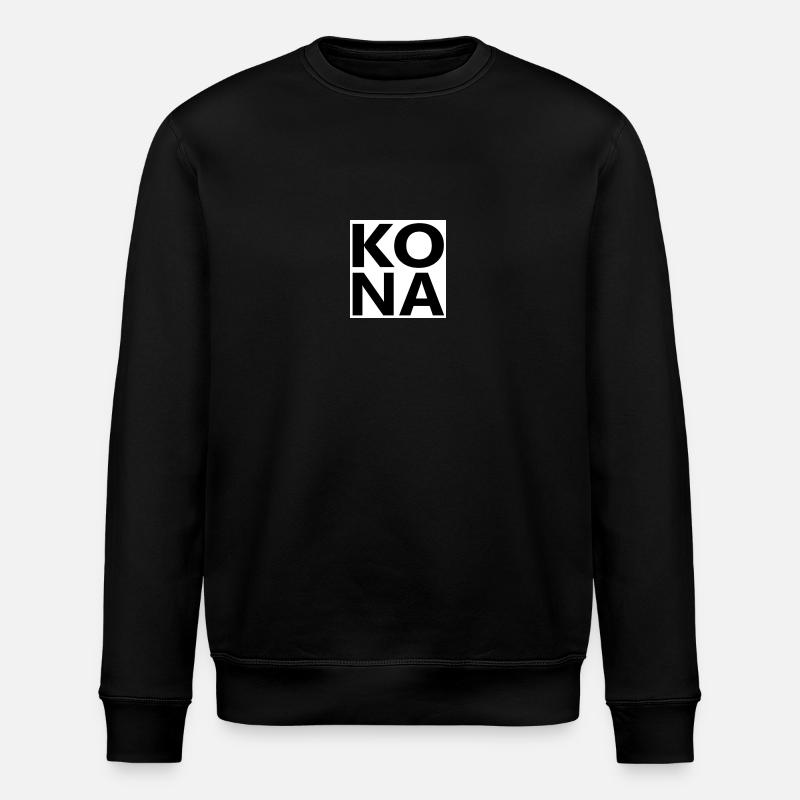 KONA Hawaï - Sweat bio ROLLER Stanley/Stella Unisexe - noir