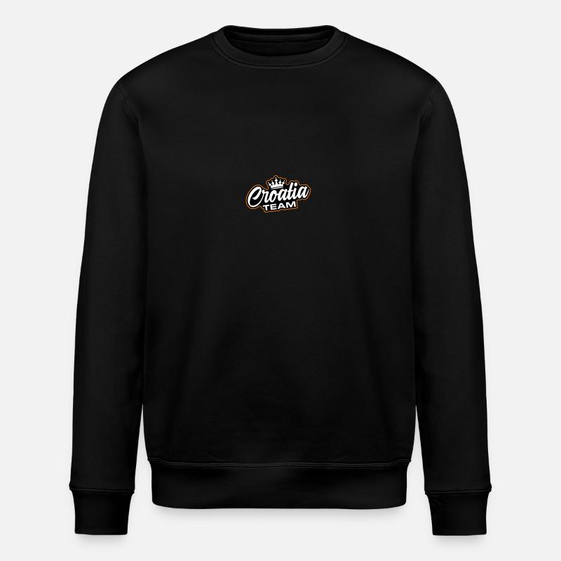 Croatia Team - Stanley/Stella ROLLER Unisex Organic Sweatshirt - black