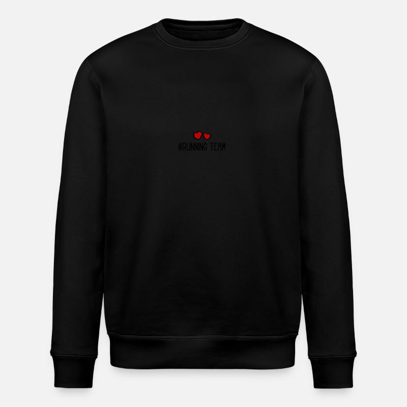 Running Team Herz - Stanley/Stella Unisex Bio-Sweatshirt ROLLER - Schwarz