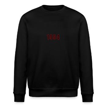 1994 Jahr Zahl - Stanley/Stella Unisex Bio-Sweatshirt ROLLER - Schwarz - Vorne - Nik (191cm)