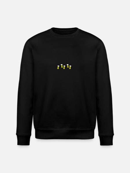 Beer Symbol Drinking - Stanley/Stella ROLLER Unisex Organic Sweatshirt - black