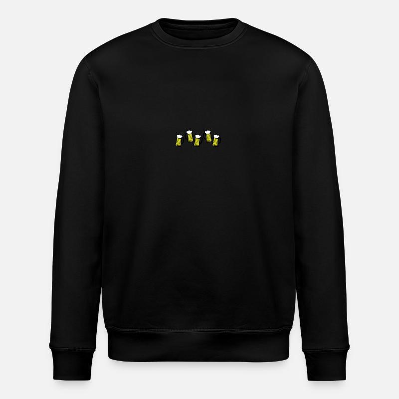 Bier Symbol Saufen - Stanley/Stella Unisex Bio-Sweatshirt ROLLER - Schwarz