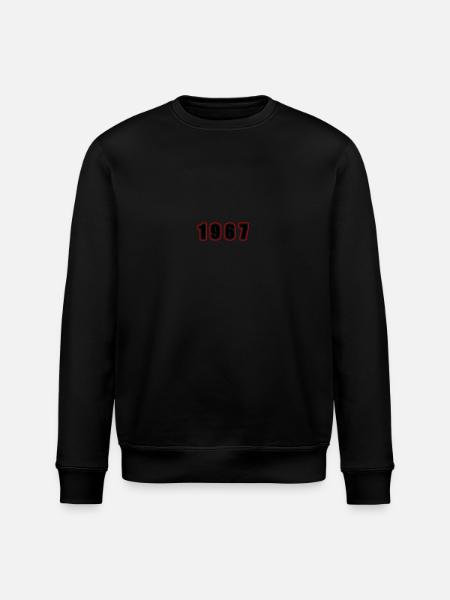 1967 Year Birthday - Stanley/Stella ROLLER Unisex Organic Sweatshirt - black