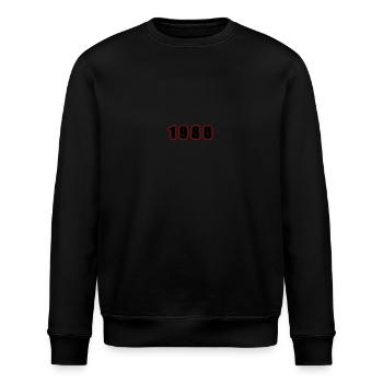 1980 Jahr Geburtstag - Stanley/Stella Unisex Bio-Sweatshirt ROLLER - Schwarz - Vorne - Nik (191cm)