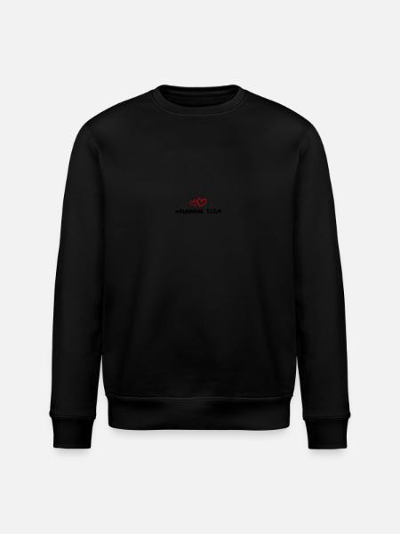 Running Team Herz - Stanley/Stella Unisex Bio-Sweatshirt ROLLER - Schwarz