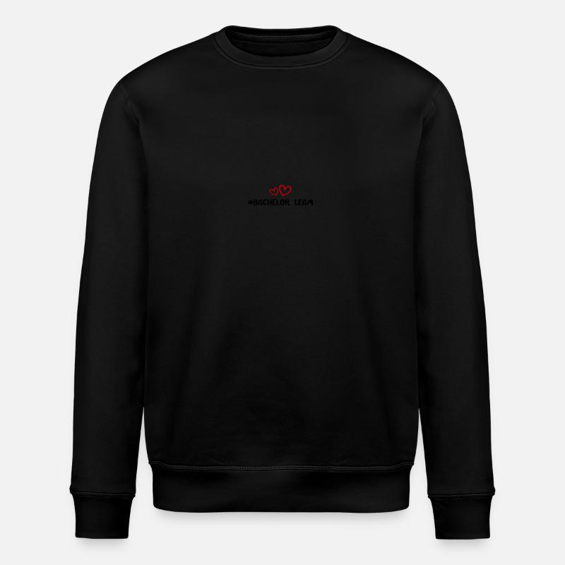 Bachelor Team Heart - Stanley/Stella ROLLER Unisex Organic Sweatshirt - black