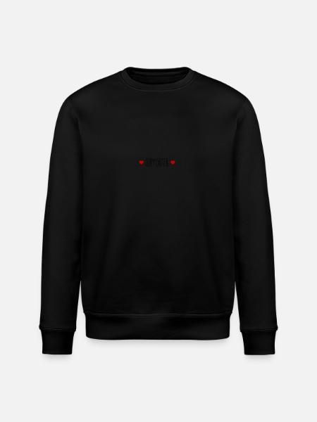 Supporter Heart - Stanley/Stella ROLLER Unisex Organic Sweatshirt - black