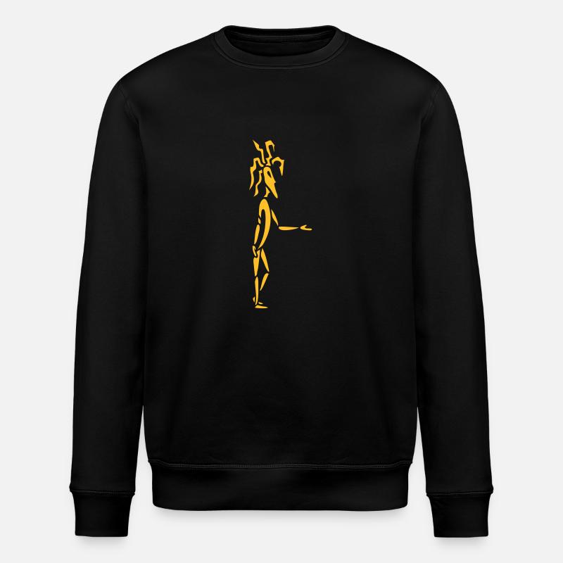 Mann mit Dreadlocks - Stanley/Stella Unisex Bio-Sweatshirt ROLLER - Schwarz