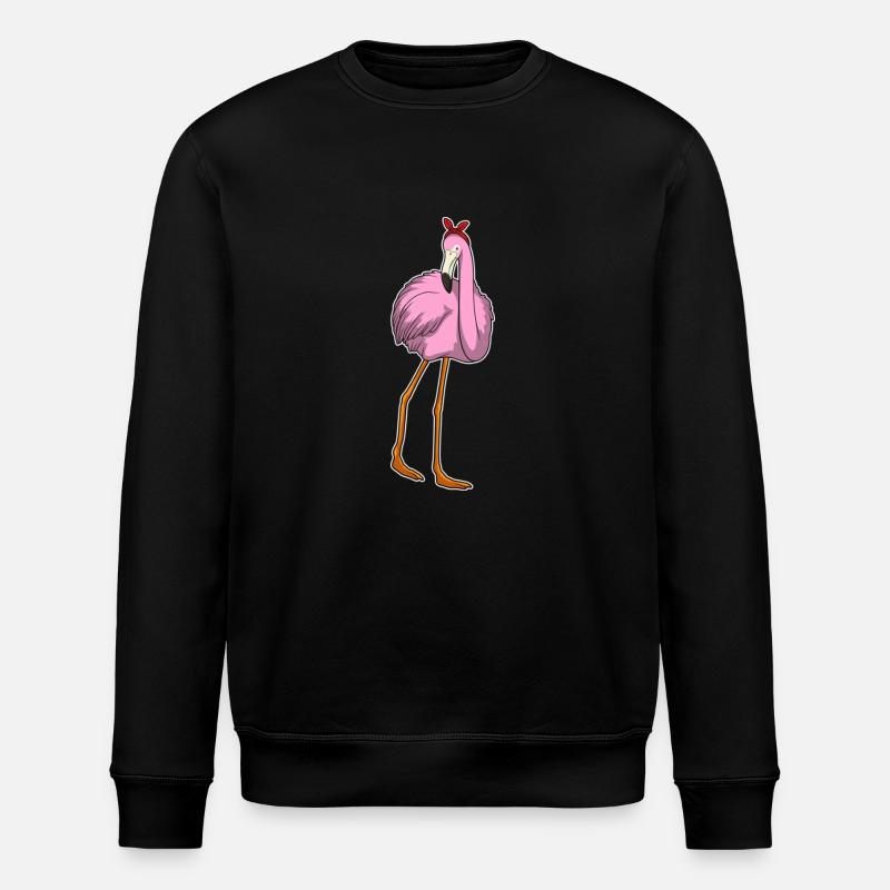 Flamingo-Halstuch - Stanley/Stella Unisex Bio-Sweatshirt ROLLER - Schwarz