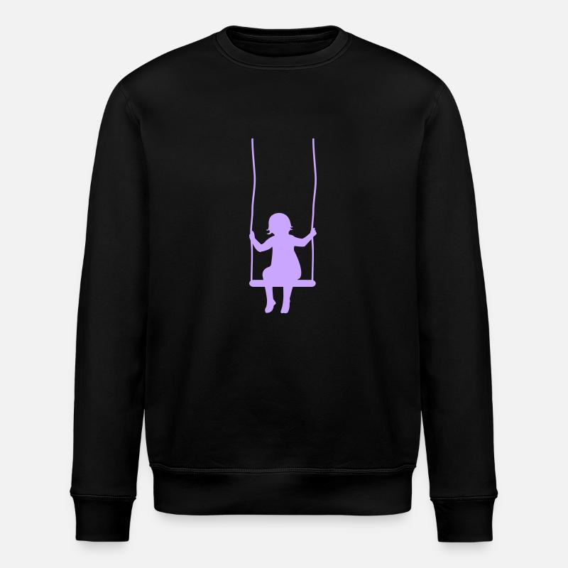 schaukel mädchen - Stanley/Stella Unisex Bio-Sweatshirt ROLLER - Schwarz
