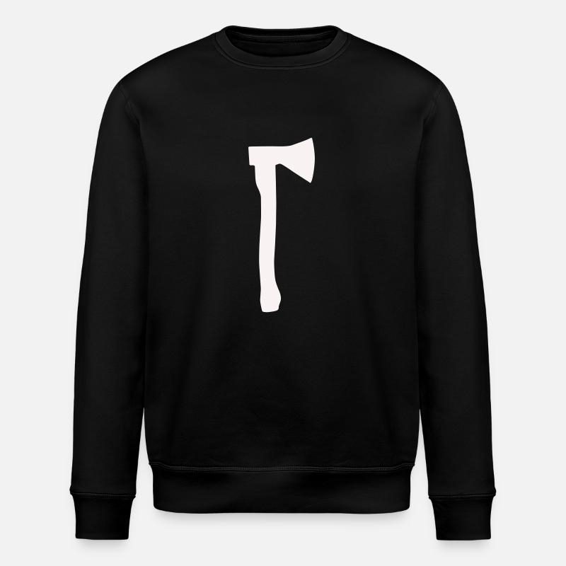 Axe Silhouette - Stanley/Stella ROLLER Unisex Organic Sweatshirt - black