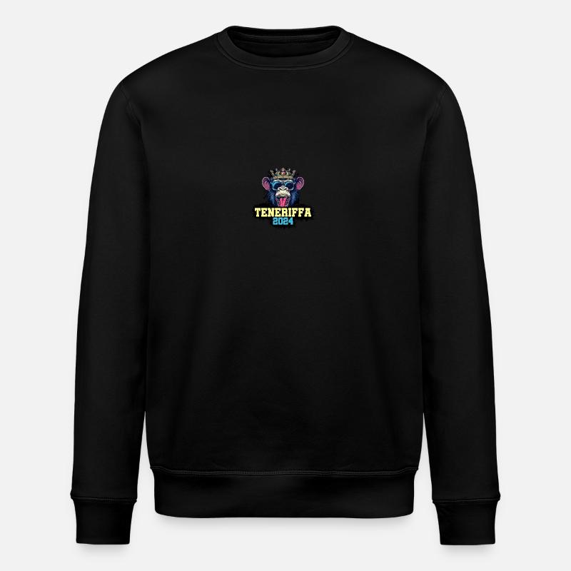 Tenerife 2024 Monkey - Stanley/Stella ROLLER Unisex Organic Sweatshirt - black