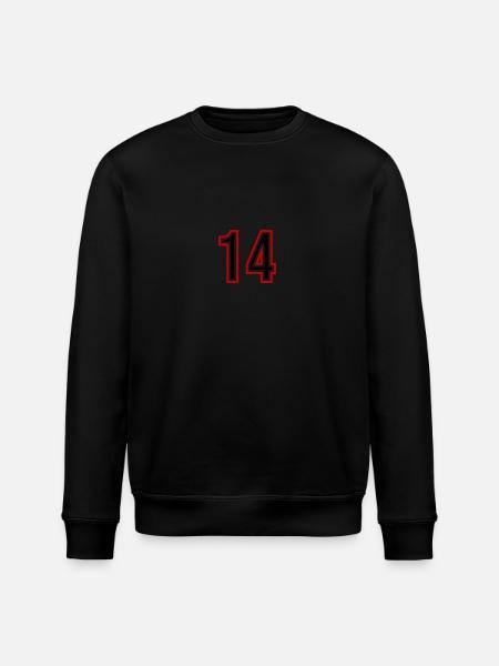 14 Number Years Jersey - Stanley/Stella ROLLER Unisex Organic Sweatshirt - black
