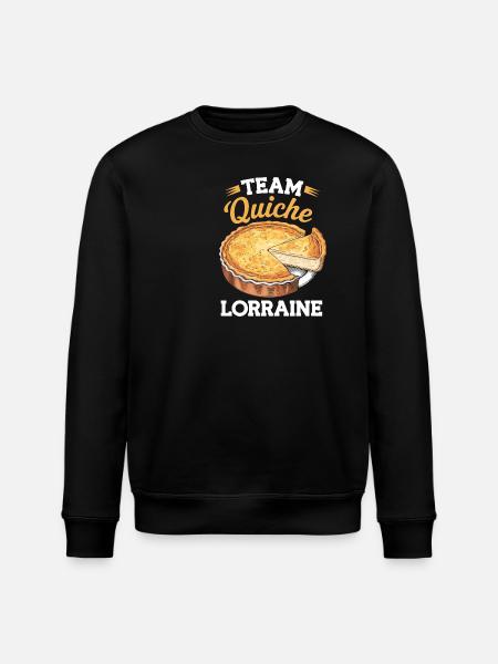 Team quiche lorraine - Sweat bio ROLLER Stanley/Stella Unisexe - noir