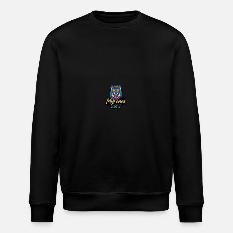 Mykonos 2025 Party Wolf - Stanley/Stella Unisex Bio-Sweatshirt ROLLER - Schwarz