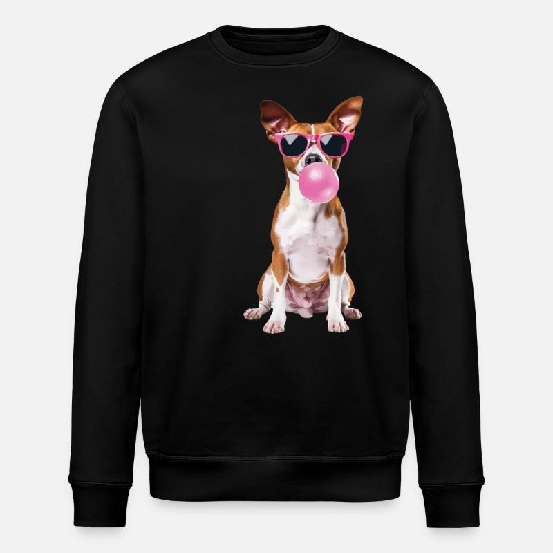 Basenji - Stanley/Stella Unisex Bio-Sweatshirt ROLLER - Schwarz