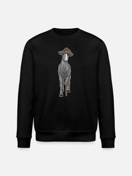 Cheval Pirate Jambe de bois - Sweat bio ROLLER Stanley/Stella Unisexe - noir