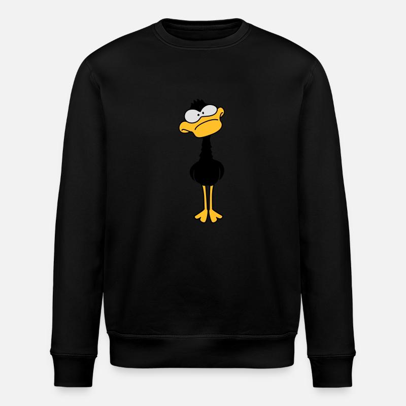 Funny Duck - Stanley/Stella Unisex Bio-Sweatshirt ROLLER - Schwarz