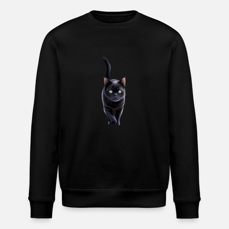 Le chat noir - Sweat bio ROLLER Stanley/Stella Unisexe - noir