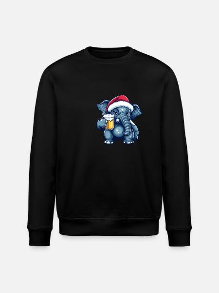 Mammut Beer Xmas Christmas - Stanley/Stella ROLLER Unisex Organic Sweatshirt - black