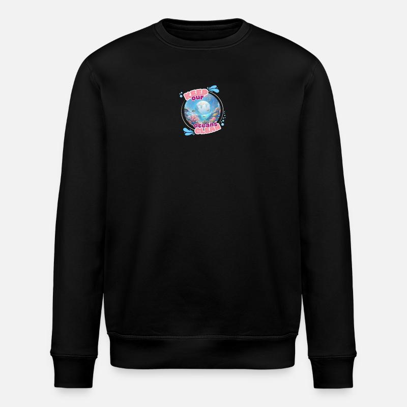 Gardez l’océan propre - Sweat bio ROLLER Stanley/Stella Unisexe - noir