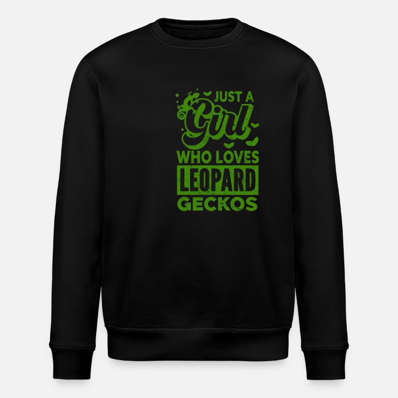 Gecko - Amphibie Tier - Stanley/Stella Unisex Bio-Sweatshirt ROLLER - Schwarz