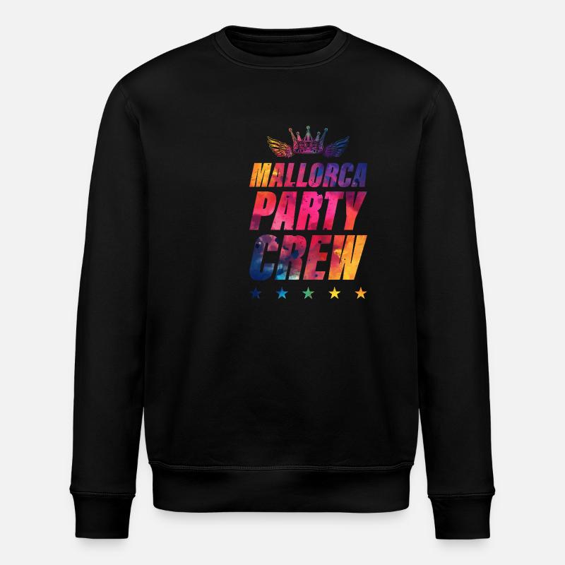 Mallorca Party Crew - Sweat bio ROLLER Stanley/Stella Unisexe - noir