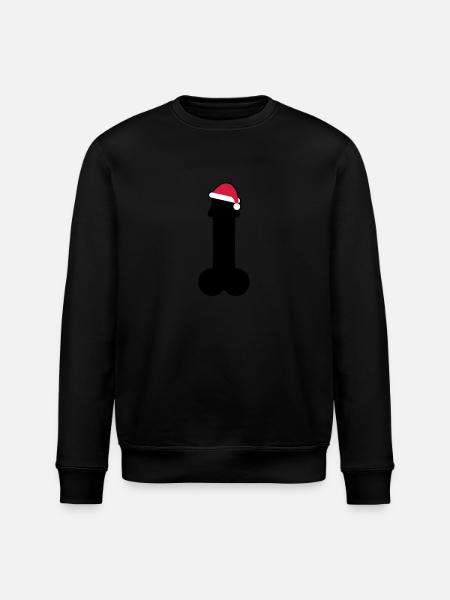 Merry dick christmas - Stanley/Stella ROLLER Unisex Organic Sweatshirt - black