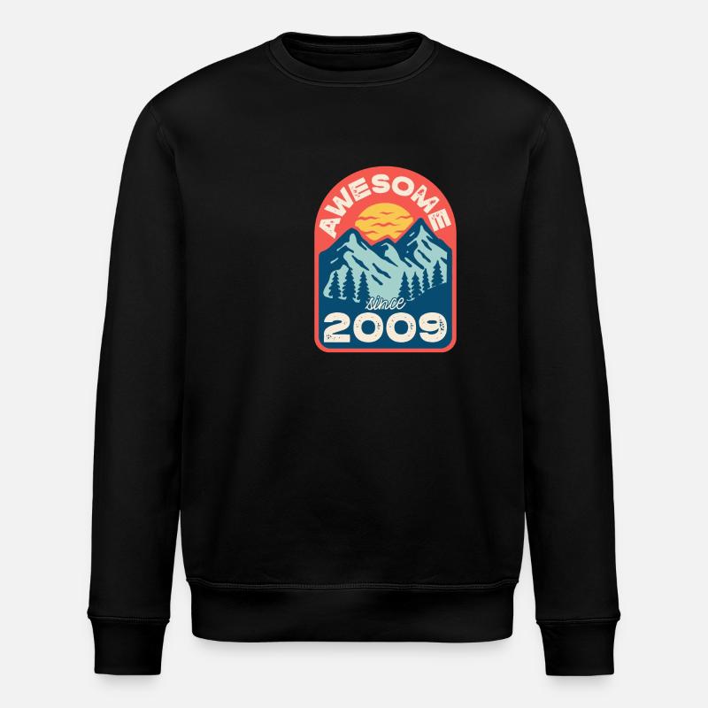 Awesome since 2009 - Stanley/Stella Unisex Bio-Sweatshirt ROLLER - Schwarz
