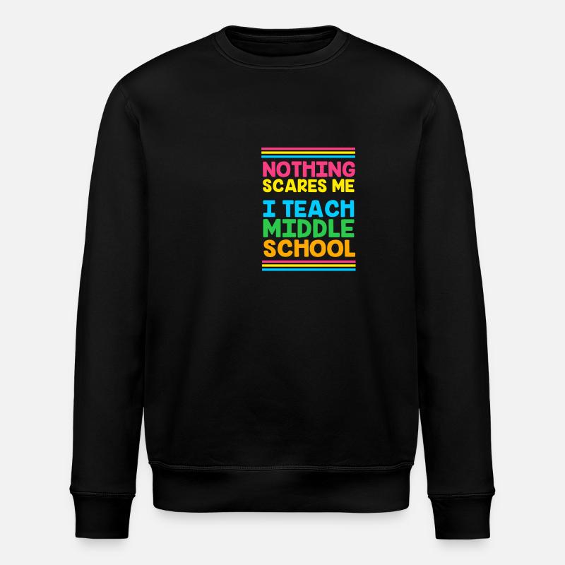 Middle School Teachers - Stanley/Stella ROLLER Unisex Organic Sweatshirt - black